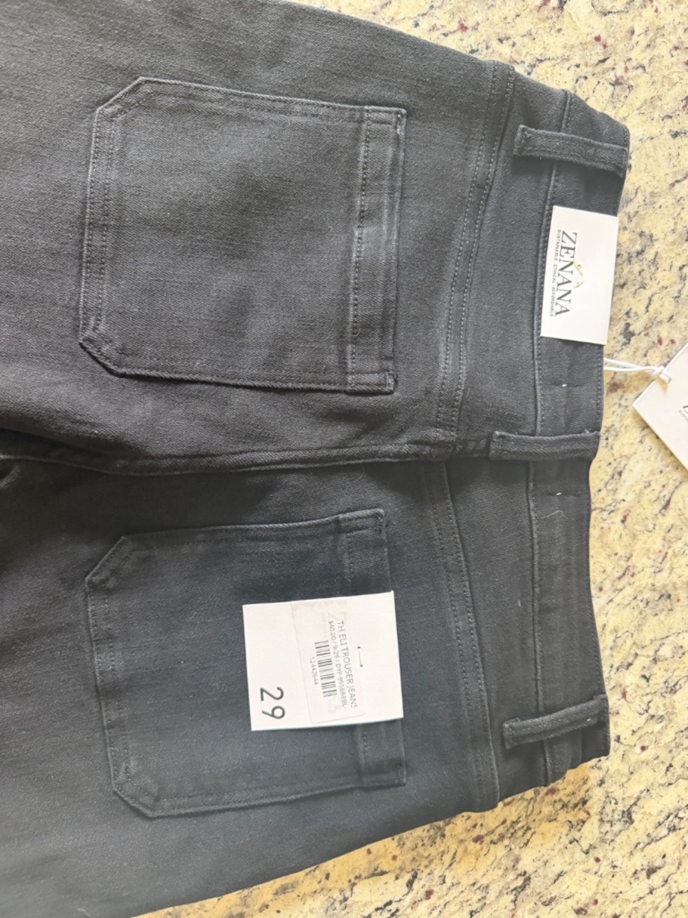 Black Wide Leg Jeans - Picture 4 of 4